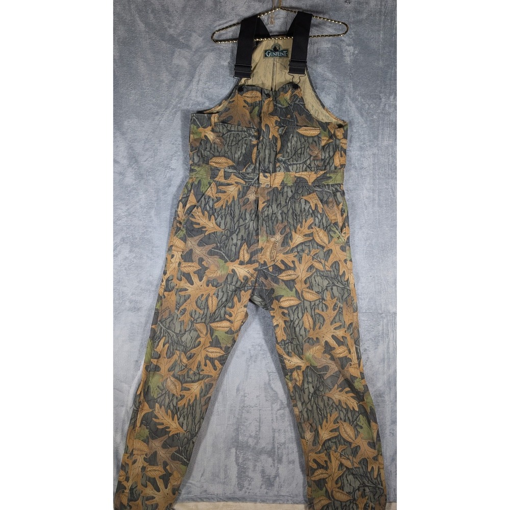 Gunflint Berne Apparel Made in USA Camo Hunting Bib Overalls Men's 40 x 28
